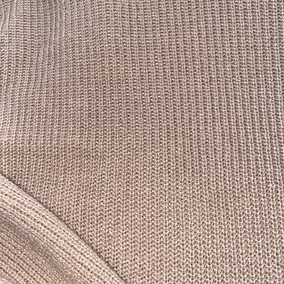 Mauve cowl neck knit sweater - Picture 3 of 3